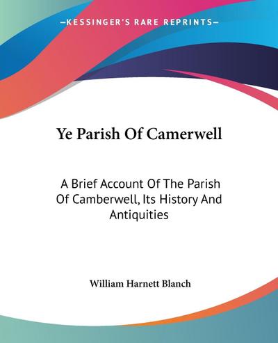 Ye Parish Of Camerwell