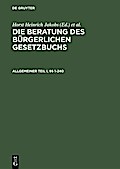 Allgemeiner Teil I und II, §§ 1-240
