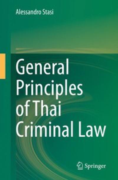 General Principles of Thai Criminal Law