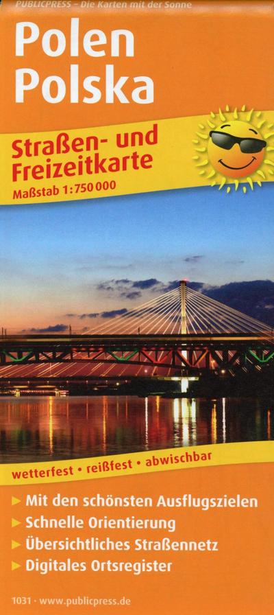 PUBLICPRESS Straßen- und Freizeitkarte Polen