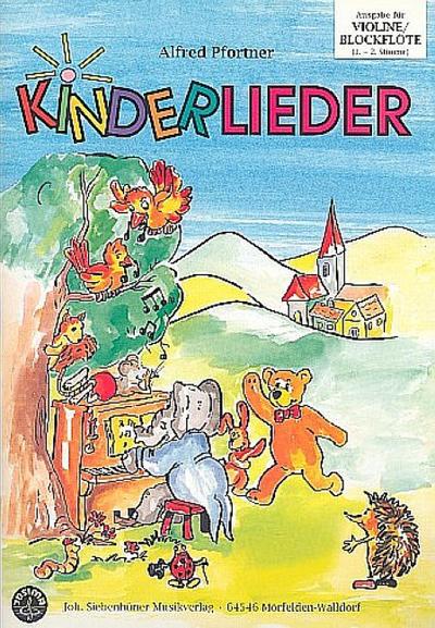 Kinderlieder (+CD) für flexibles EnsembleC-Instrumente 1 und 2 (Violine/Blockflöte)