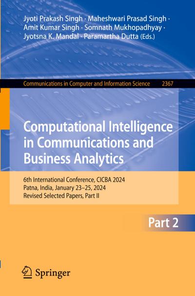 Computational Intelligence in Communications and Business Analytics