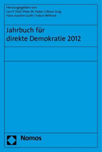 Jahrbuch für direkte Demokratie 2012