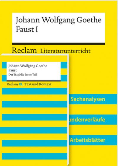 Paket für Lehrkräfte ’Johann Wolfgang Goethe: Faust. Der Tragödie Erster Teil’ (Textausgabe und Lehrerband). 2 Bände eingeschweißt