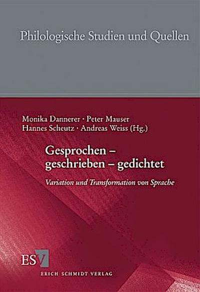 Gesprochen - geschrieben - gedichtet