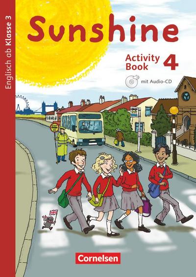 Sunshine 4. Schuljahr. Activity Book mit Audio-CD und Minibildkarten und Faltbox