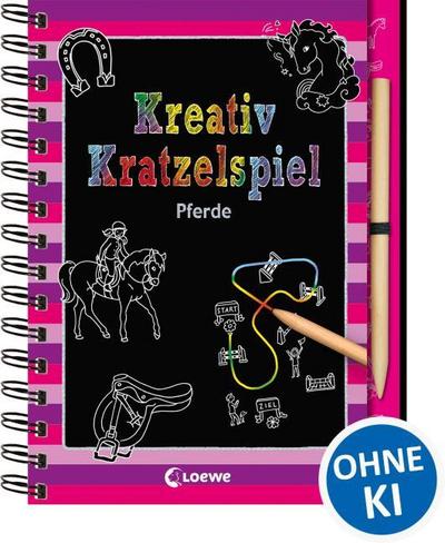 Kreativ-Kratzelspiel: Pferde