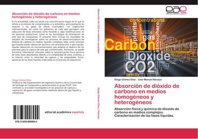 Absorción de dióxido de carbono en medios homogéneos y heterogéneos