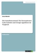 Der Ausnahmezustand. Die Konzeptionen Carls Schmit