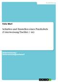 Schärfen und Einstellen eines Putzhobels (Unterweisung Tischler / -in) von Felix Merl | Ebook