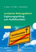 Lernkarten Rettungsdienst - Ergänzungsprüfung zum Notfallsanitäter