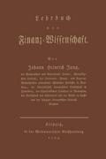 Lehrbuch der Finanz-Wissenschaft