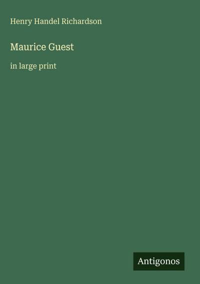 Maurice Guest