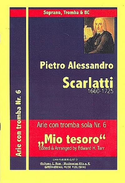Mio tesoro per te moro fürSopran, Trompete und Bc