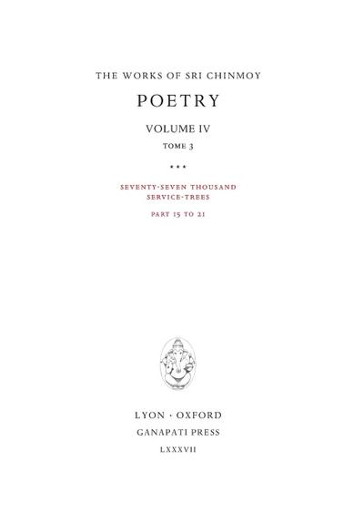 Poetry IV, tome 3