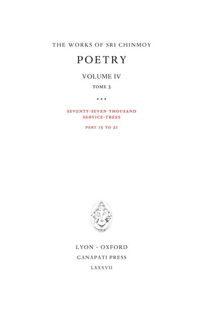 Poetry IV, tome 3
