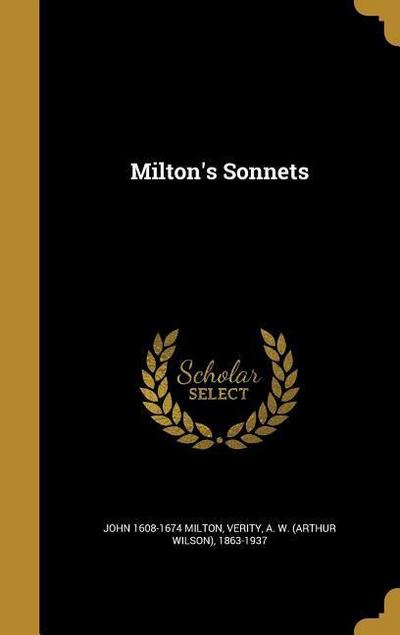 MILTONS SONNETS