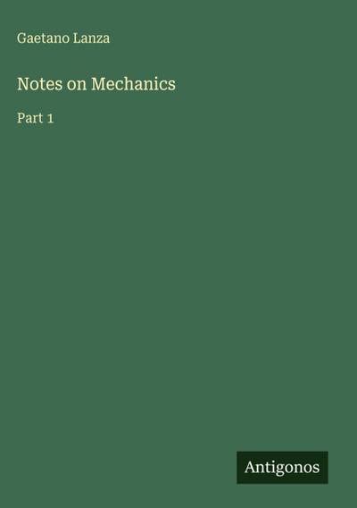 Notes on Mechanics