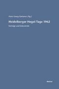 Heidelberger Hegel-Tage 1962