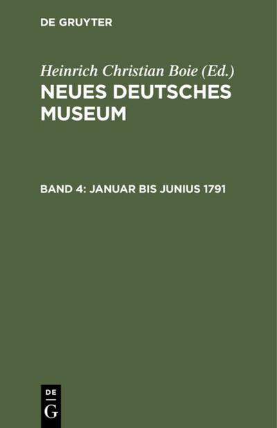 Januar bis Junius 1791