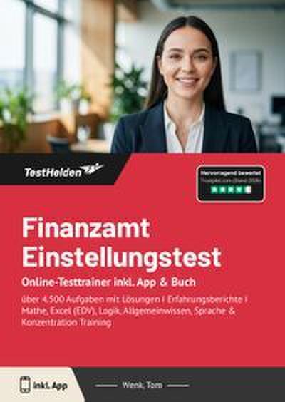 Finanzamt Einstellungstest: Online-Testtrainer inkl. App & Buch