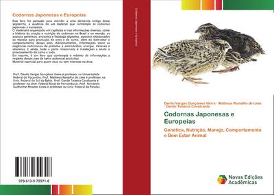 Codornas Japonesas e Europeias