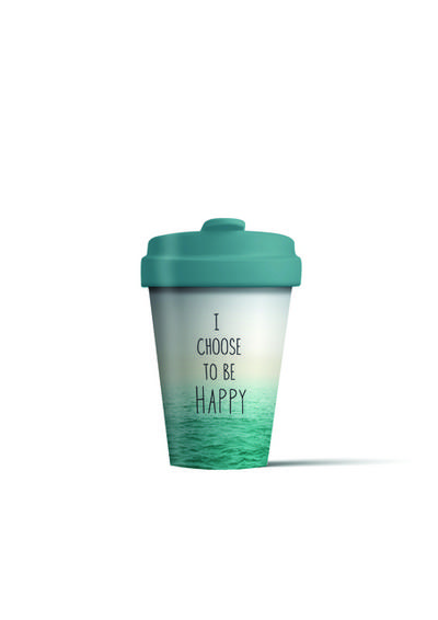 Coffe to go Becher Bamboo Cup (Choose Happy)