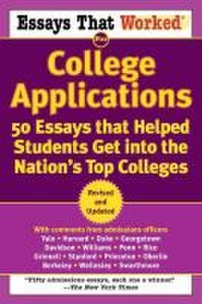 Essays that Worked for College Applications