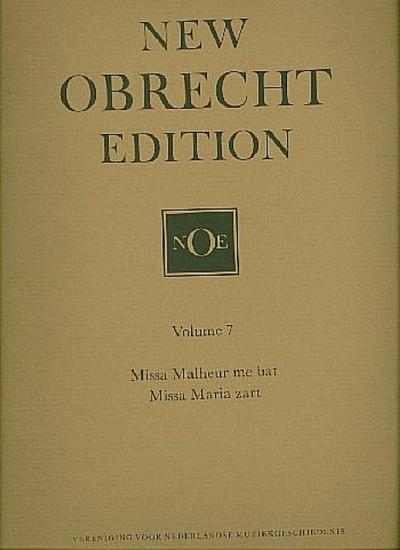 New Obrecht Edition Vol.72 masses for mixed voices