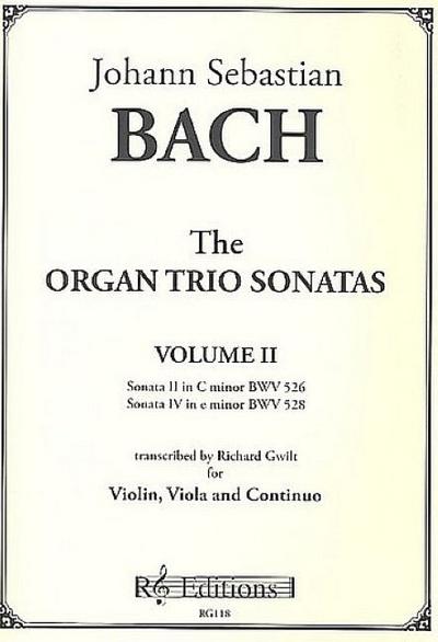 The Organ Trio Sonatas vol.2 (no.2+4)for violin, viola and continuo