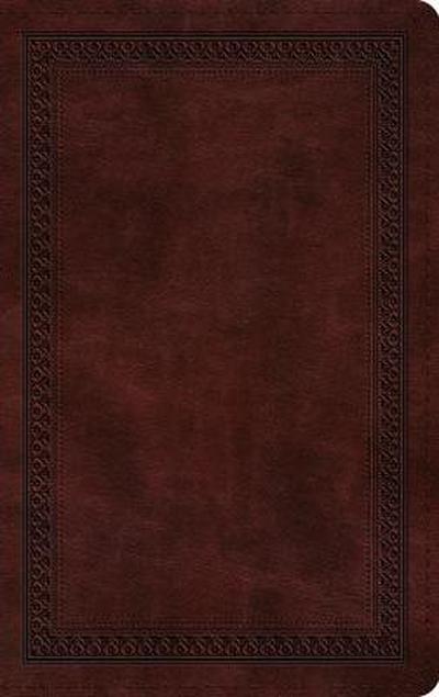 ESV Thinline Bible (Trutone, Mahogany, Border Design)
