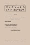 Harvard Law Review: Volume 130, Number 6 - April 2017