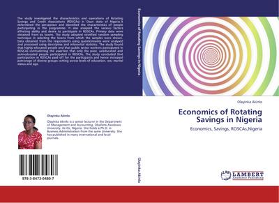 Economics of Rotating Savings in Nigeria - Olayinka Akinlo