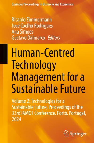 Human-Centred Technology Management for a Sustainable Future