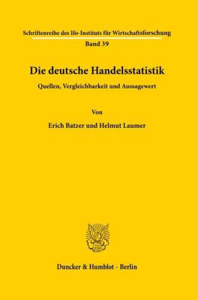 Die deutsche Handelsstatistik.