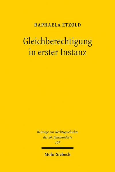 Gleichberechtigung in erster Instanz