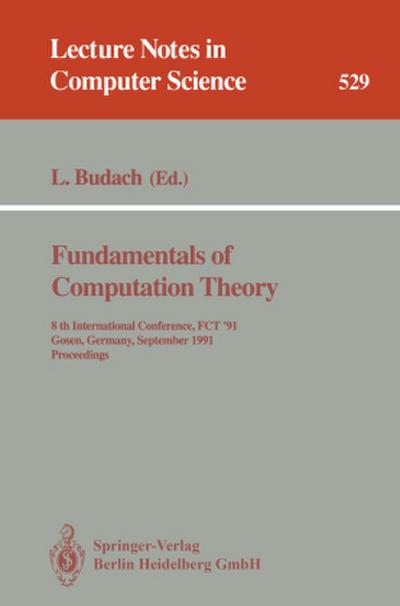 Fundamentals of Computation Theory