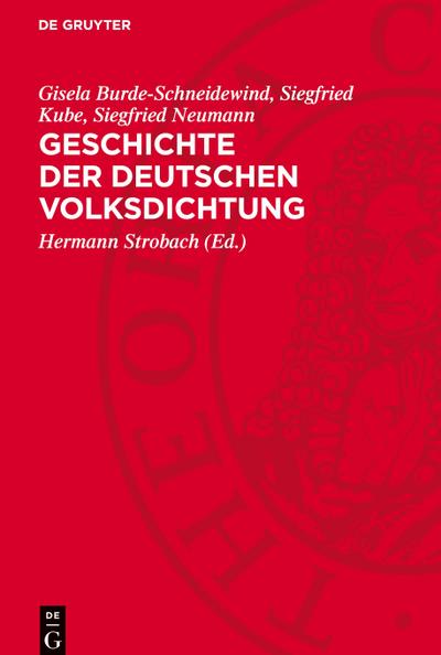 Geschichte der deutschen Volksdichtung