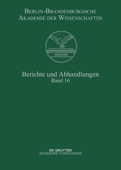Berichte und Abhandlungen. Band 16