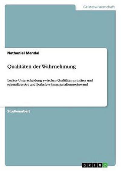 Qualitäten der Wahrnehmung