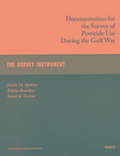 Documentation for the Survey of Pesticide Use During the Gulf War