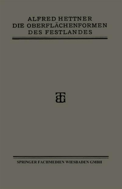 Die Oberflächenformen des Festlandes