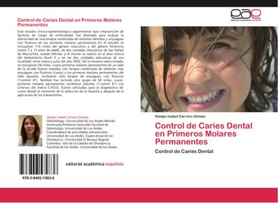 Control de Caries Dental en Primeros Molares Permanentes