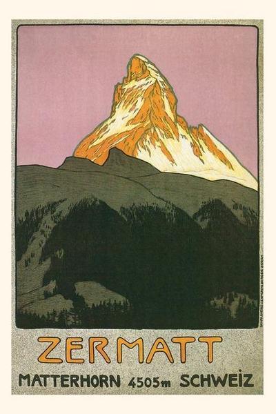 Vintage Journal Zermatt, Matterhorn, Switzerland
