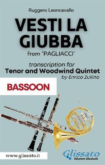 (Bassoon part) Vesti la giubba - Tenor & Woodwind Quintet