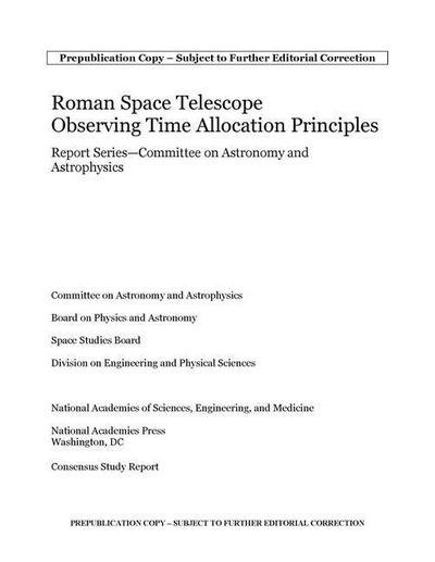 Roman Space Telescope Observations