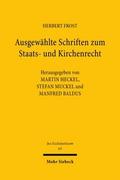 Ausgewählte Schriften zum Staats- und Kirchenrecht