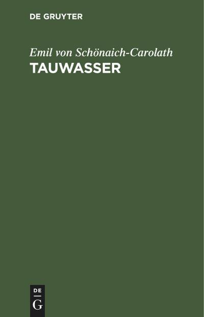Tauwasser