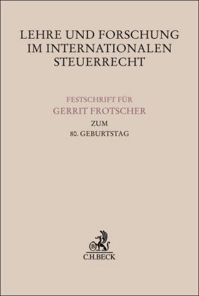 Lehre und Forschung im Internationalen Steuerrecht