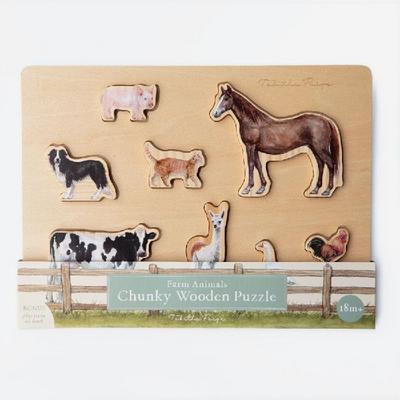 Farm Animals Chunky Wooden Puzzle